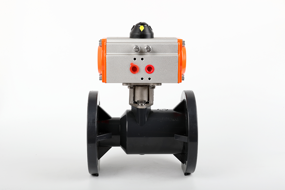 景县气动法兰一体球阀